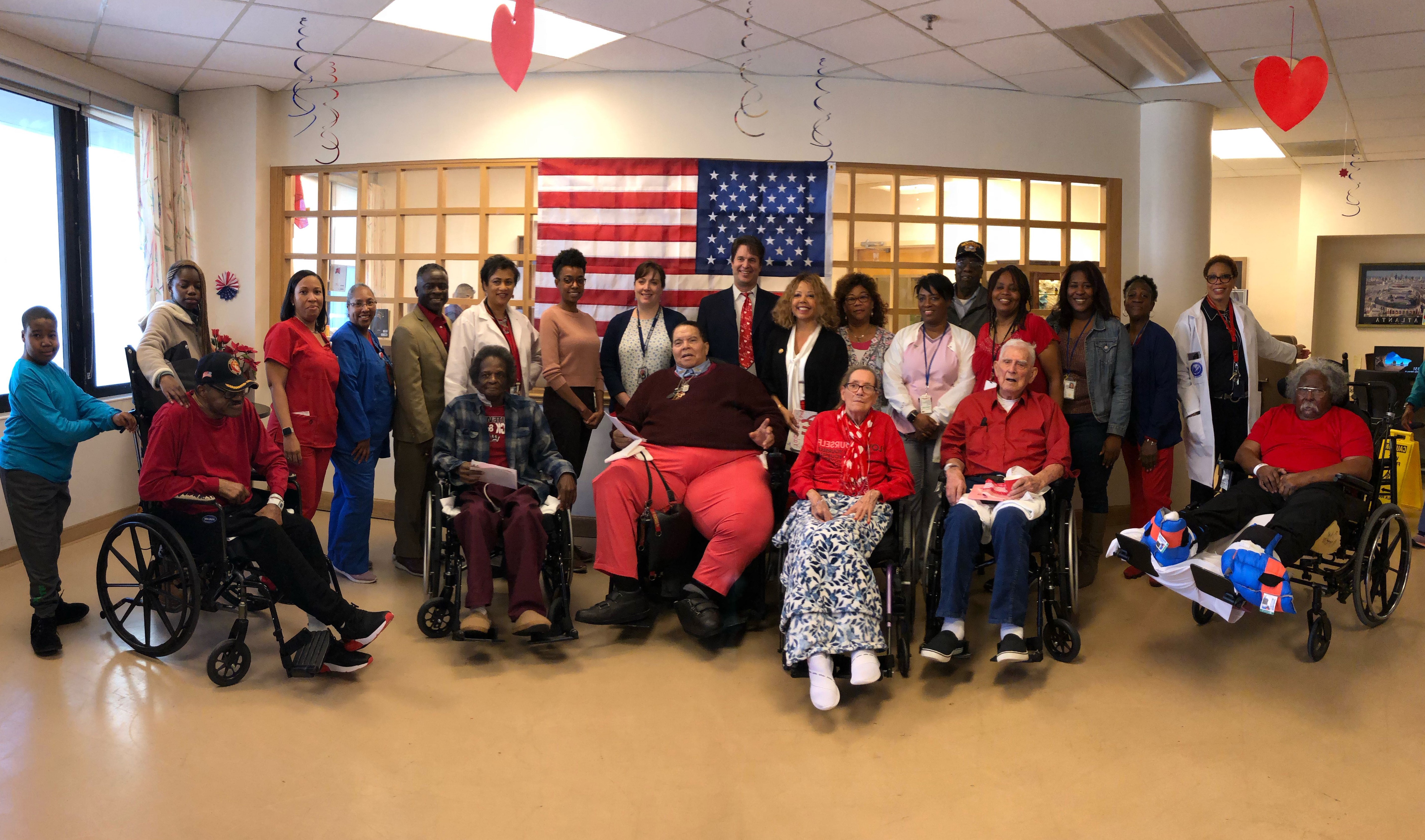 McBath Delivers Valentines to Residents of Eagles' Nest Community Living Center