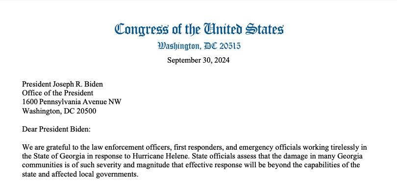 McBath, Georgia Congressional Delegation Urge Swift Approval of State’s Federal Disaster Declaration Request