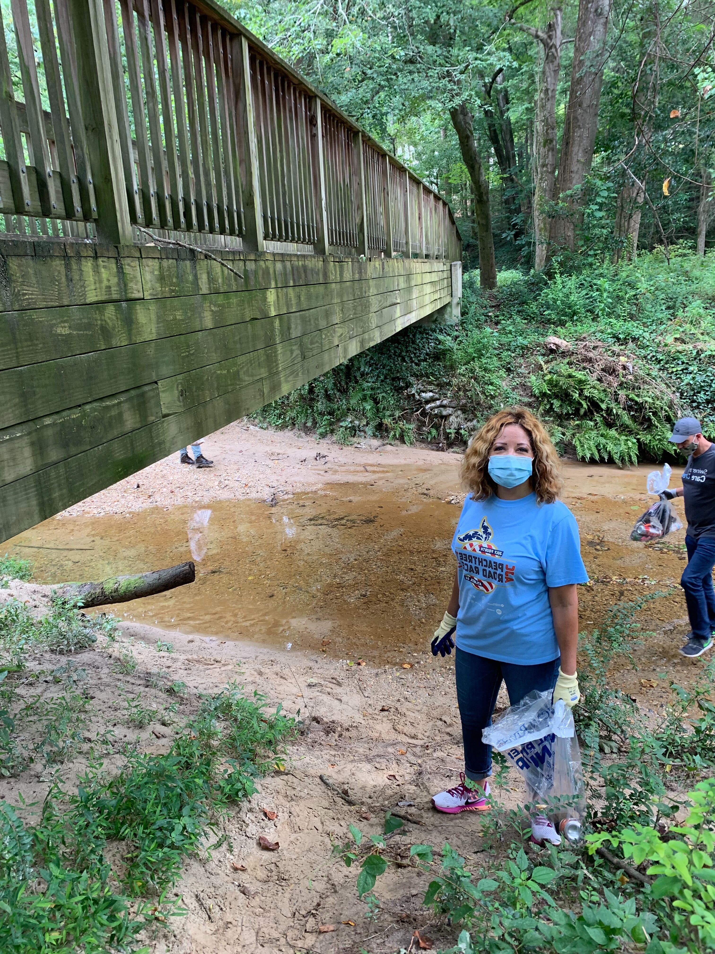 McBath Volunteers at the “Sweep the Hooch” River Cleanup Event