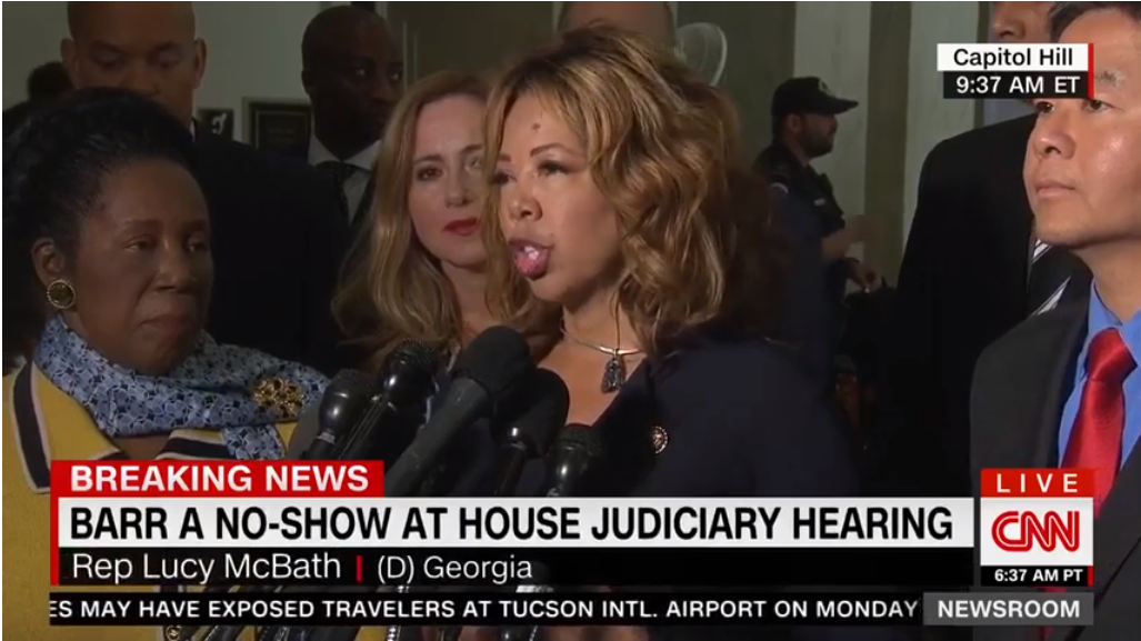 CNN: Rep. McBath Speaks at Press Conference Following Attorney General Barr’s Failure to Appear Before the House Judiciary Committee