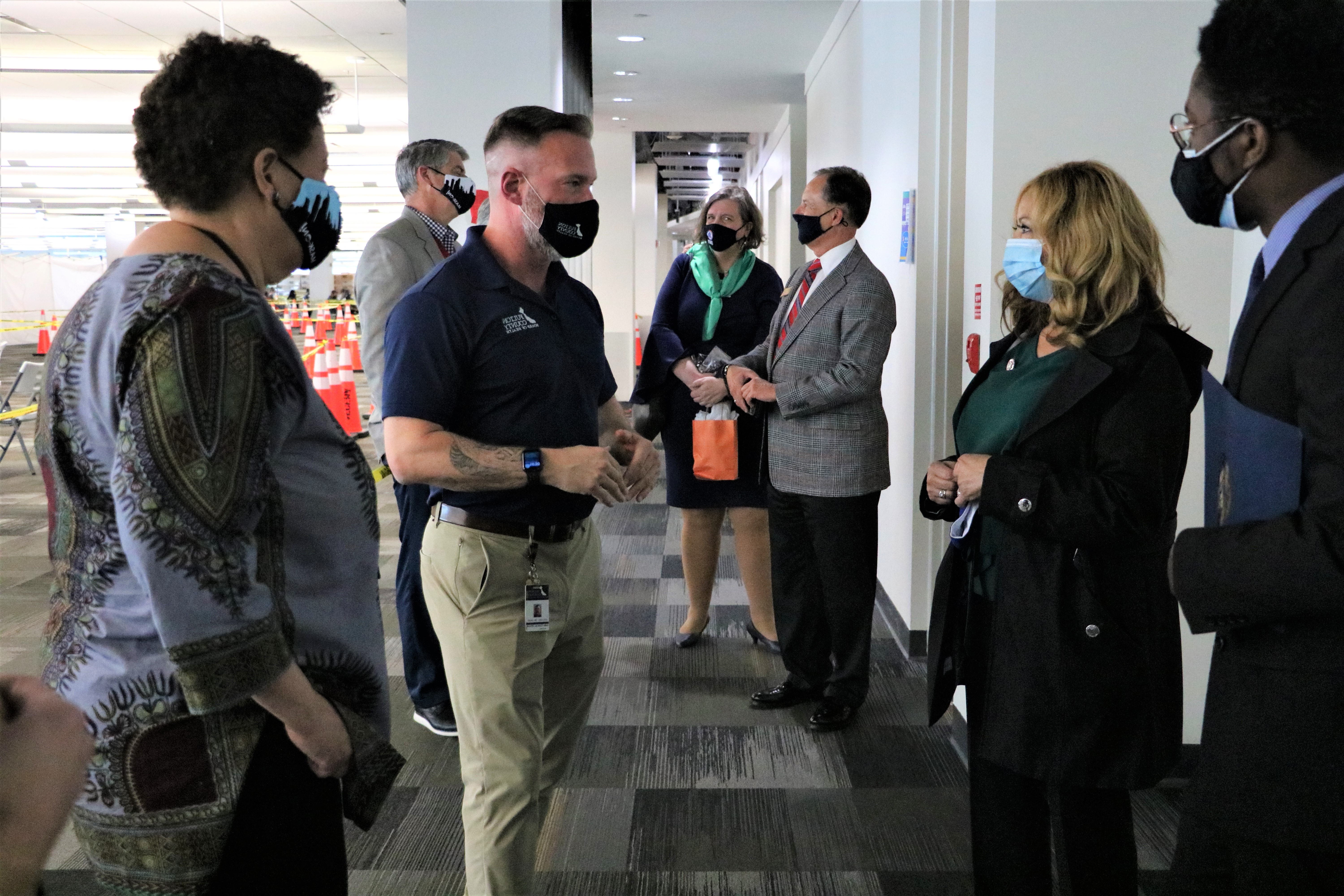 Rep. Lucy McBath Tours Alpharetta Vaccination Deployment Site