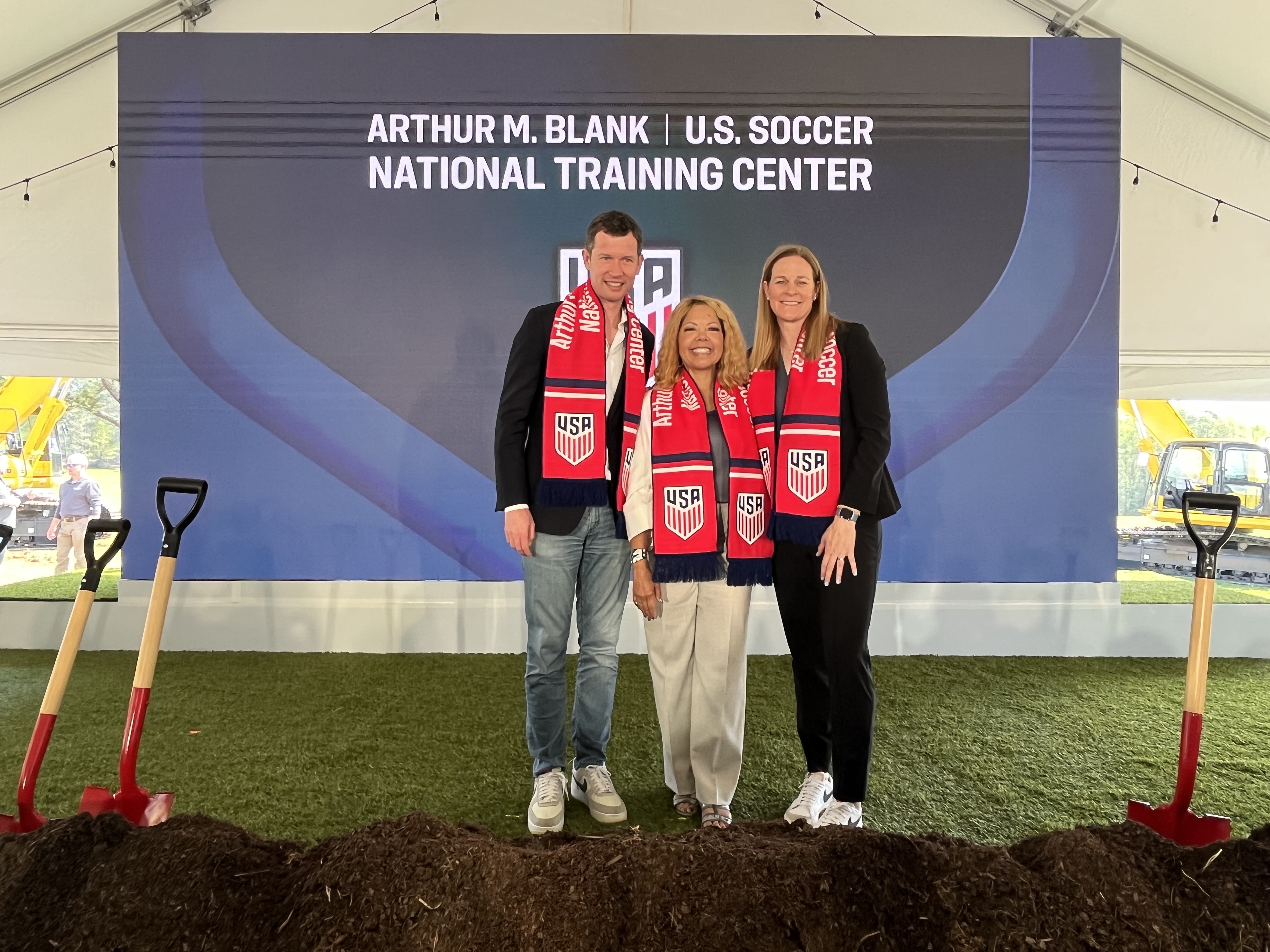 With U.S. Soccer President, McBath Breaks Ground on National Training Center and Headquarters