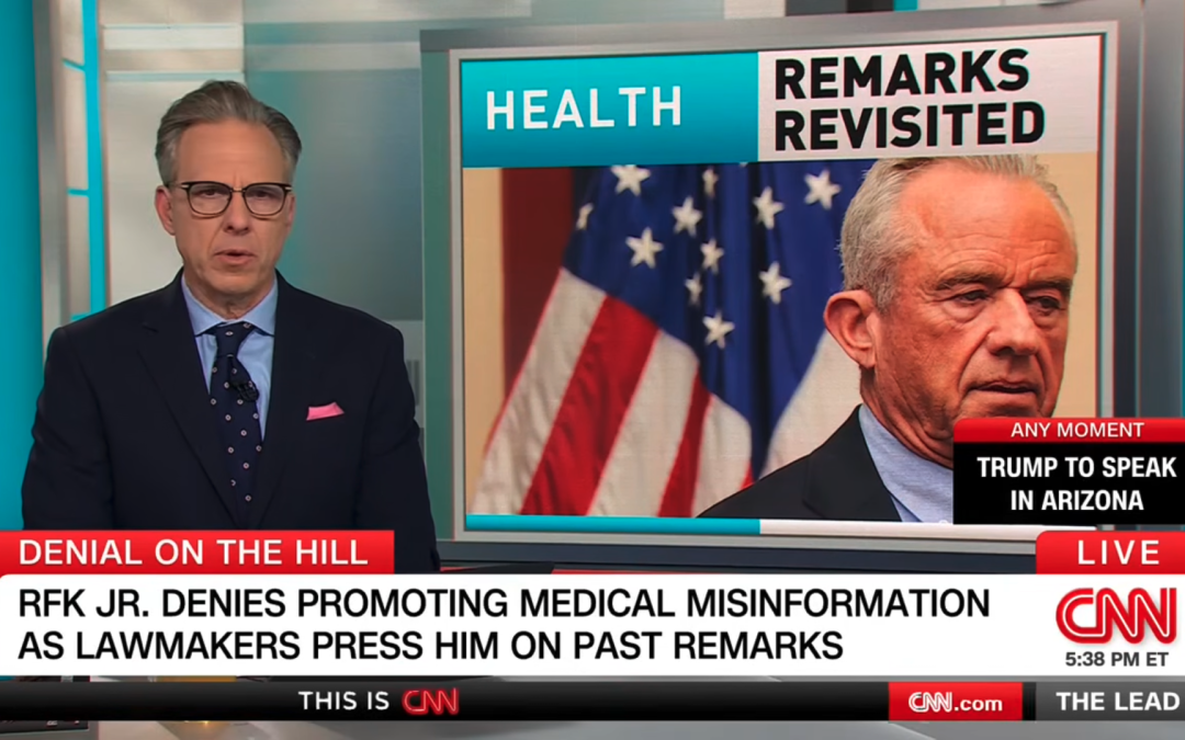 CNN: Jake Tapper devastates RFK Jr. with his own words after secretary denies autism remarks
